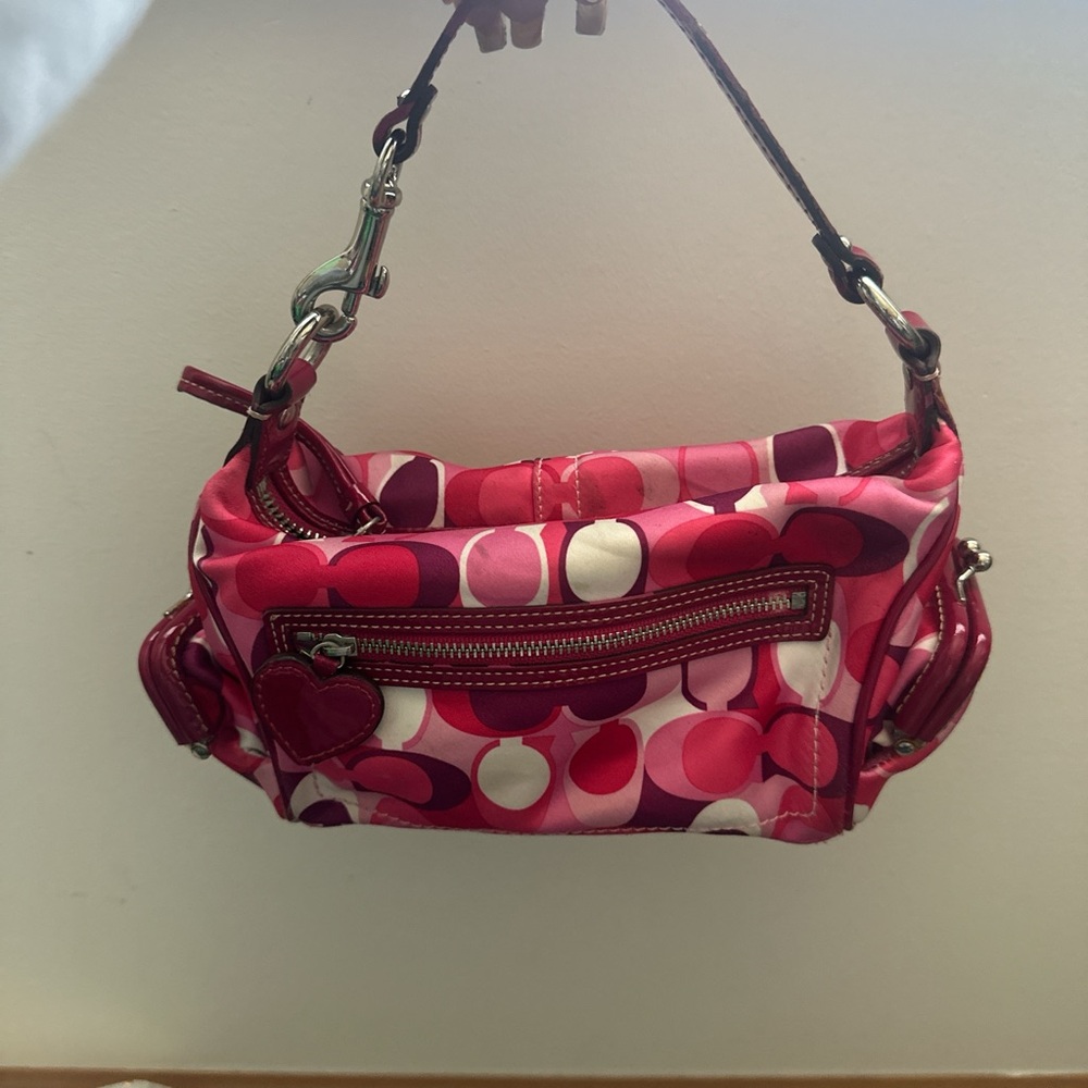 RARE Coach Silk Scarf Valentine’s day Bag